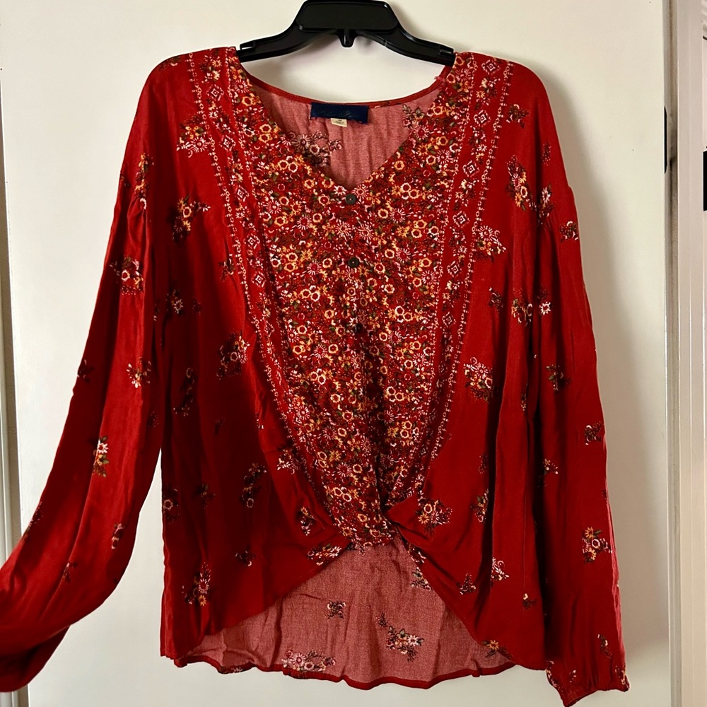 Fall Flower Blouse